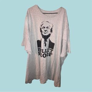 Gray Men's trump shirt 6xlt bulletproof